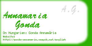annamaria gonda business card
