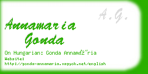 annamaria gonda business card